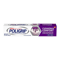 Poligrip Cushion and Comfort Denture Adhesive Cream - 2.2 Oz