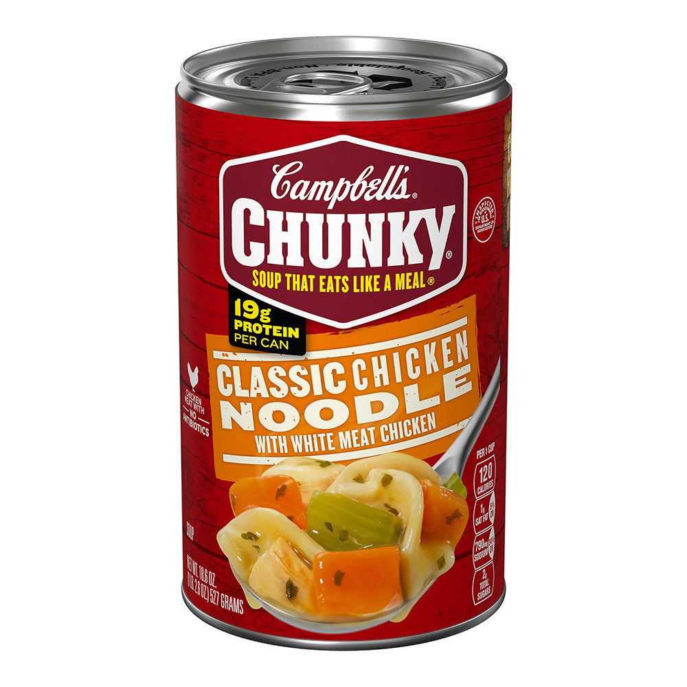 Campbell's Chunky Classic Chicken Noodle Soup, 18.6 Oz