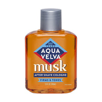 Aqua Velva Musk After Shave Cologne, Firms and Tones, 3.5 Oz