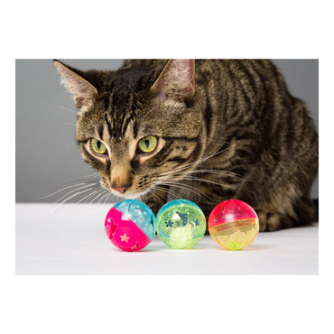 Hartz Just For Cats Bizzy Balls Cat Toy, 3 Ea