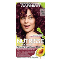 Garnier Nutrisse Ultra Nourishing Hair Color Creme, BR3 Intense Burgundy, 1 Kit