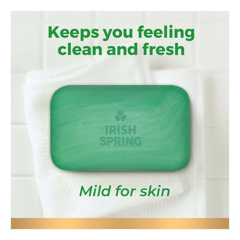 Irish Spring Original Clean Deodorant Bar Soap for Men, 3.75 Oz, 8 Bars