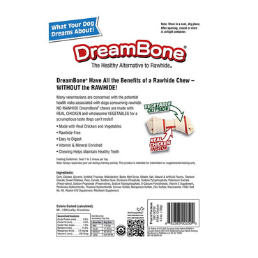 DreamBone Mini Chews With Real Chicken 8 Count, Rawhide-FreeChews For Dogs