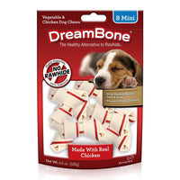 DreamBone Mini Chews With Real Chicken 8 Count, Rawhide-FreeChews For Dogs