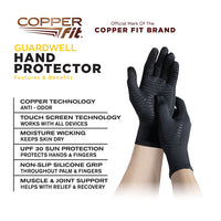 Copper Fit Guardwell Hand Protection Anti microbial Gloves, 1 pair