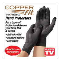 Copper Fit Guardwell Hand Protection Anti microbial Gloves, 1 pair