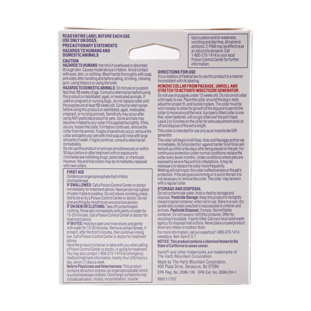 Hartz UltraGuard Plus Flea And Tick Collar For Dogs, 1 Ea