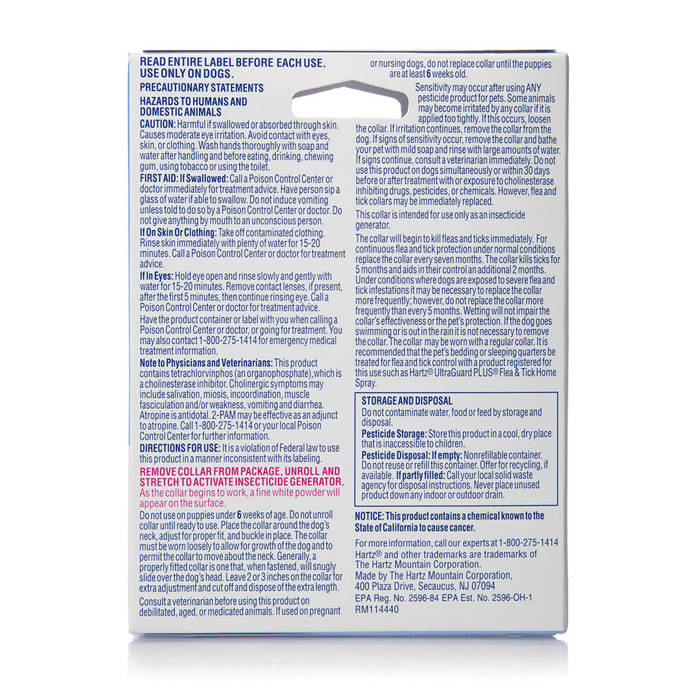 Hartz Ultraguard Flea And Tick Collar For Dogs, 26 Ea