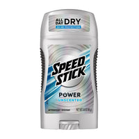 Speedstick Power Unscented Antiperspirant Deodorant, 3 Oz
