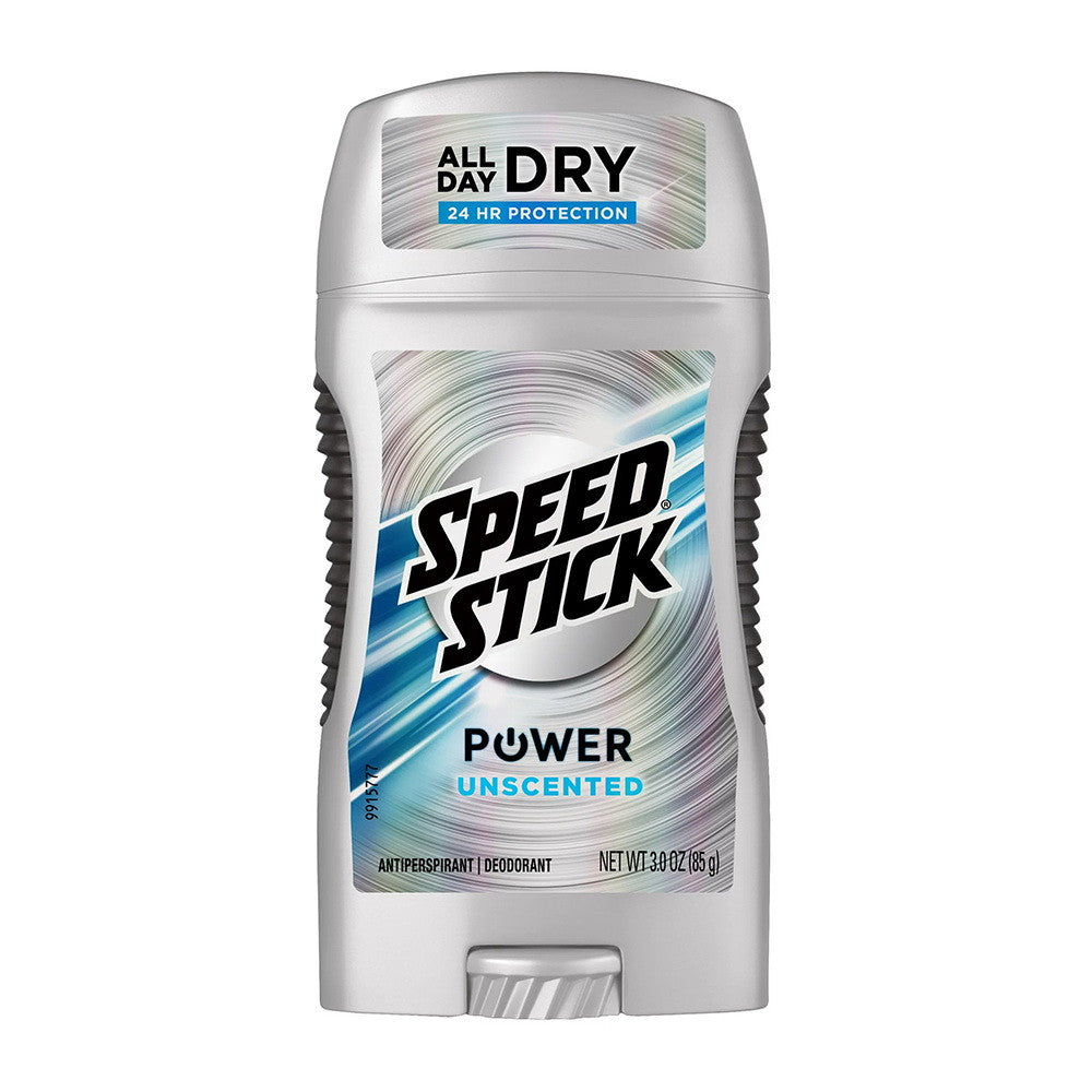 Speedstick Power Unscented Antiperspirant Deodorant, 3 Oz