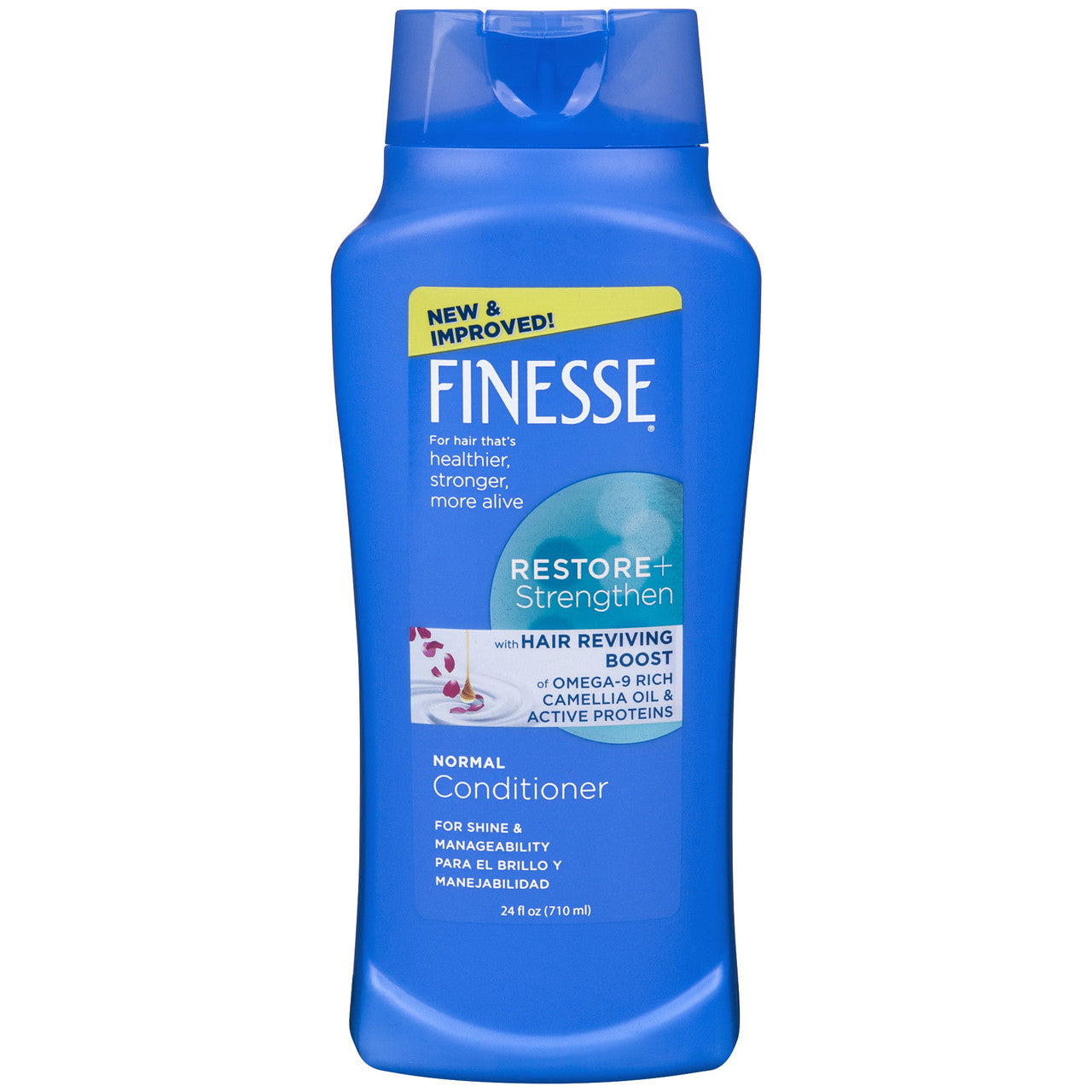 Finesse Restore Plus Strengthen Hair Conditioner, Texture Enhancing, Normal Conditioner, 24 Oz