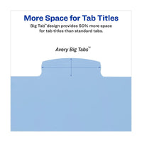 Avery Write & Erase Plastic Divider, Assorted, Big Tab, 5-Tab, 1 Set
