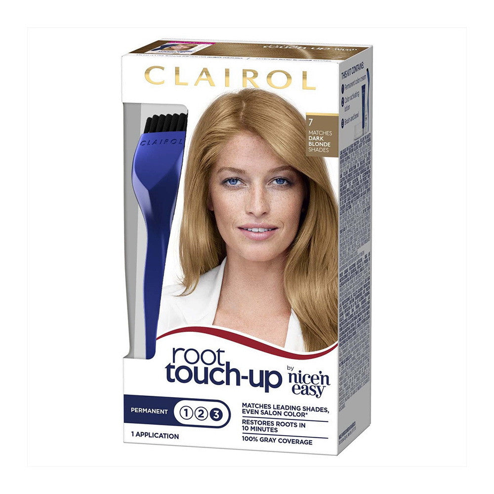 Clairol Nice N Easy 7 Dark Blonde Root Touch Up Permanent Hair Color, 1 Ea