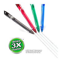 Bic Gel-ocity Retractable Quick Dry Gel Pen, Black, 2 Ea