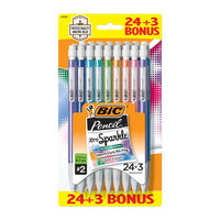 Bic Xtra-Sparkle Mechanical Pencil, Medium Point (0.7 mm), 24+3 Count, 1 Ea