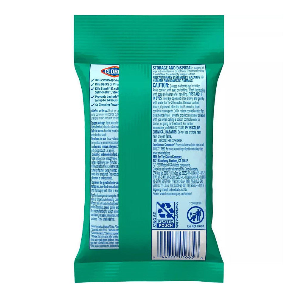 Clorox Disinfecting Wipes Bleach Free Cleaning Wipes, Fresh, 9 Ea