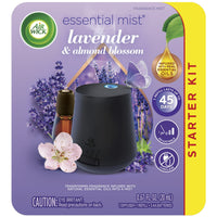 Air Wick Mist Scented Oil Diffuser Kit Oil Lavender, Sweet Almond Blossom, 0.67 Oz