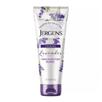 Jergens Hand and Body Lotion, Lavender Body Butter Moisturizing Lotion with Essential Oil, 7 Oz