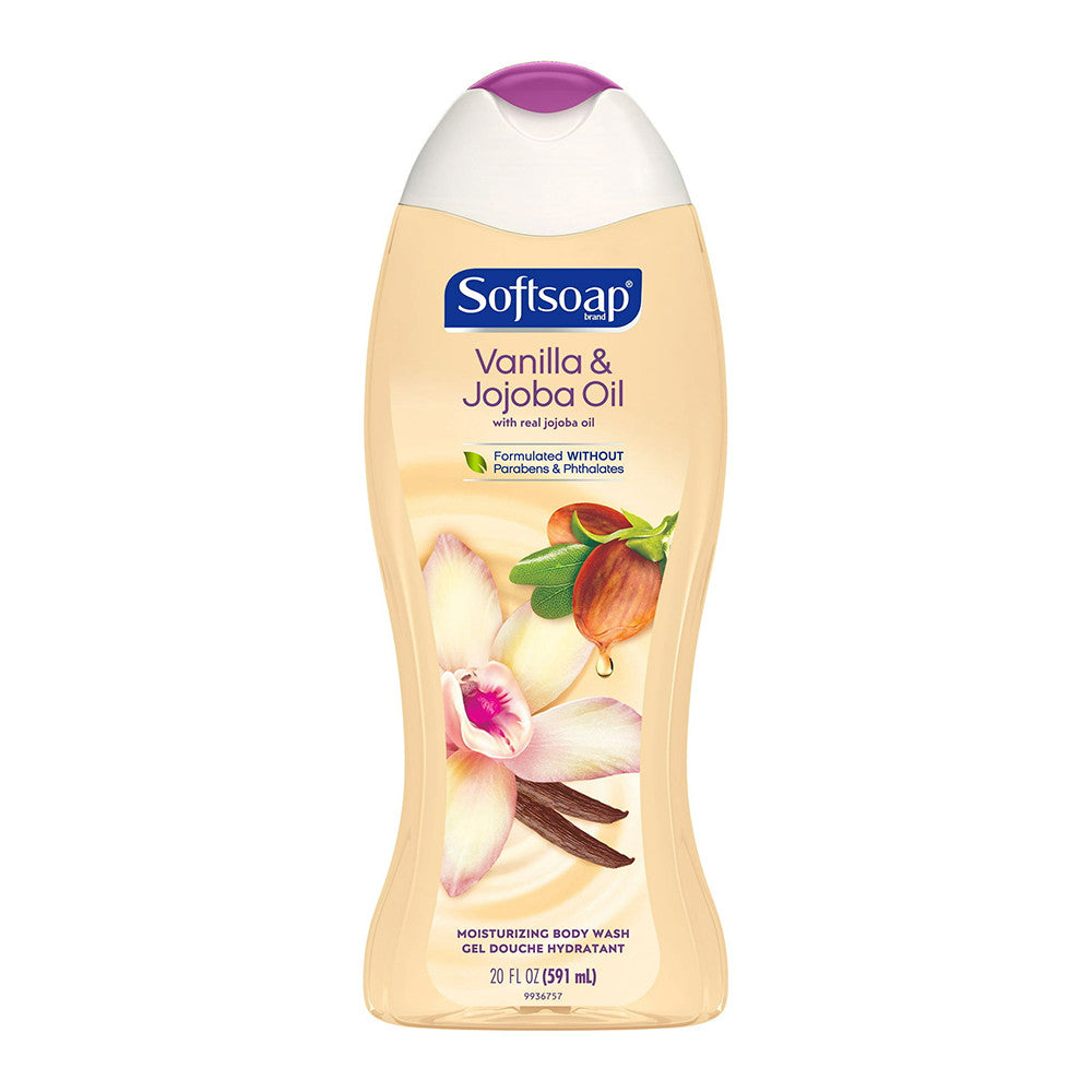 Softsoap Moisturizing Body Wash, Vanilla and Jojoba Oil, 20 Oz