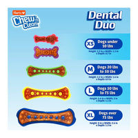 Hartz Chew-N-Clean with Dental Shield Bacon Flavor Durable Chew Toy, Large, 1 Ea