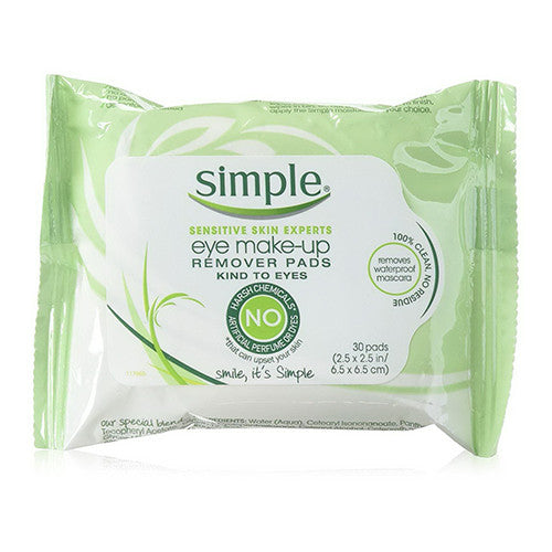 Simple Eye Makeup Remover Pads, 30 Ea