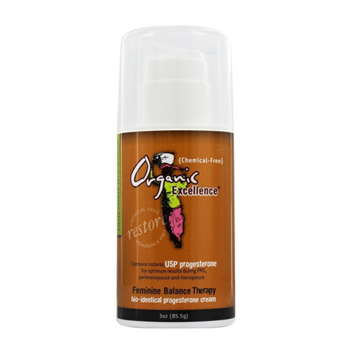 Organic Excellence Feminine Balance Therapy Cream Pump, 3 Oz