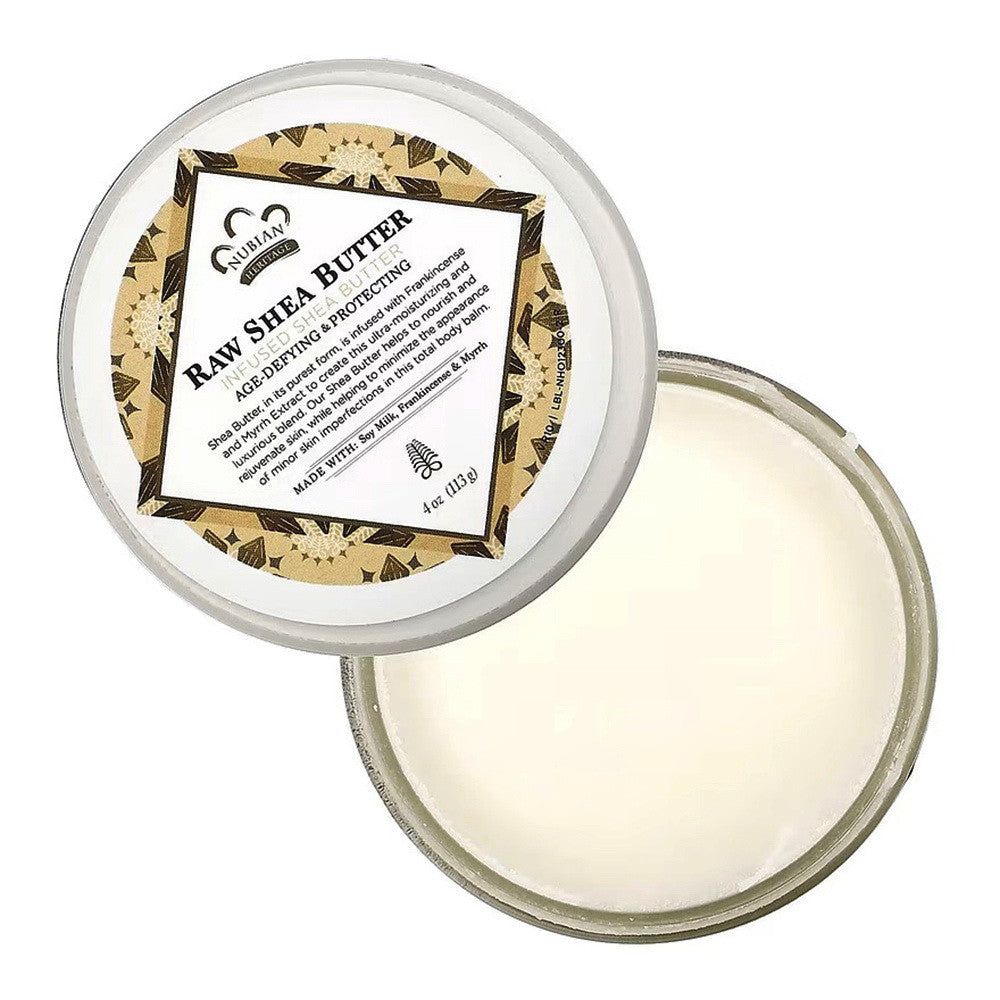 Nubian Heritage Raw Shea Butter Infused With Frankincense And Myrrh, 4 Oz