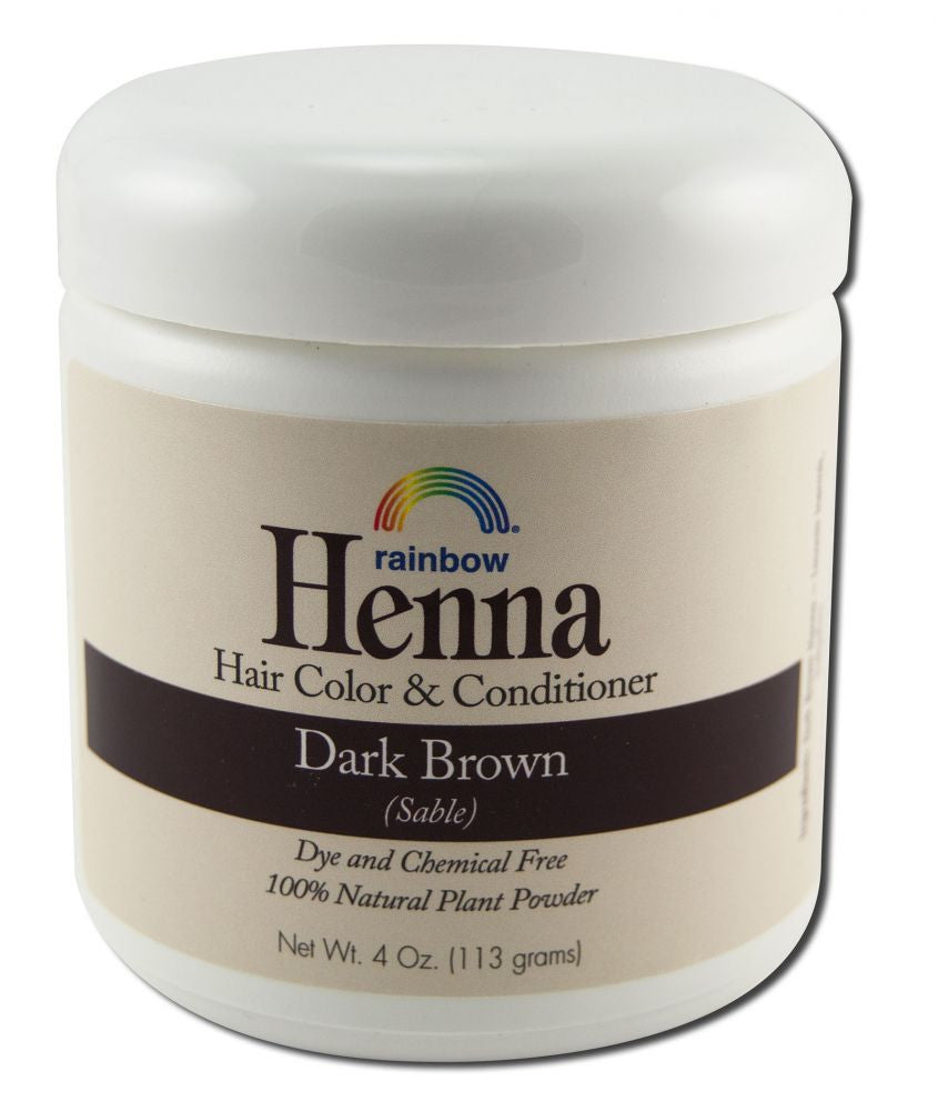 Rainbow Research Henna Persian Hair Color And Conditioner, Dark Brown, 4 Oz