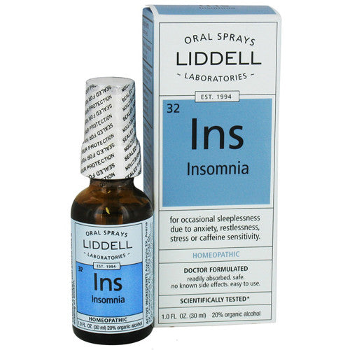 Liddell Laboratories Insomnia Homeopathic, Oral Spray - 1 Oz