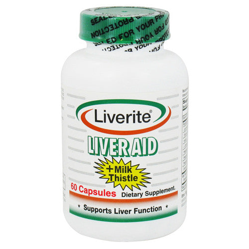 Liverite Products Liver Aid + Milk Thistle Capsules - 60 Ea