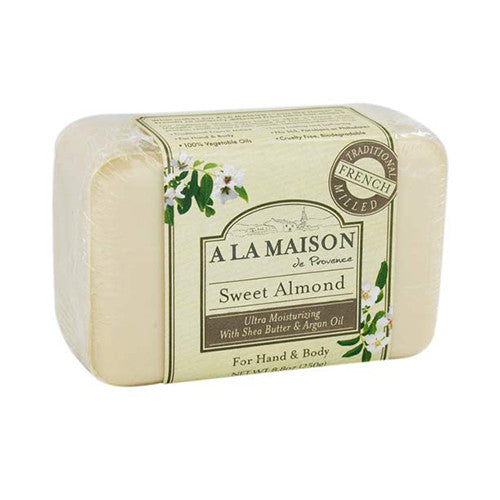 A La Maison De Proven Bar Soap, Sweet Almond - 8.8 Oz