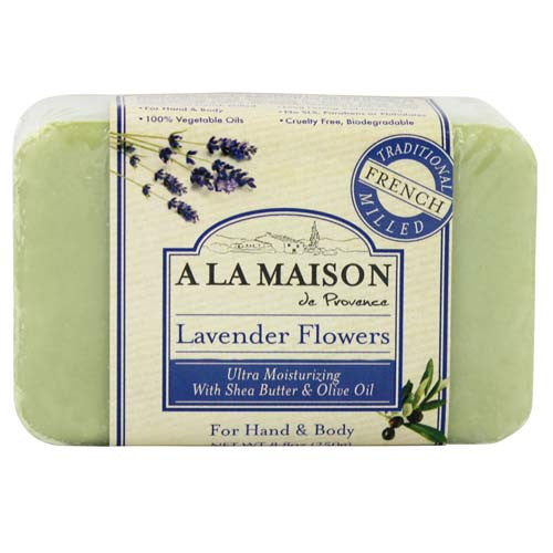 A La Maison For Hand And Body Bar Soap, Lavender Flowers - 8.8 Oz