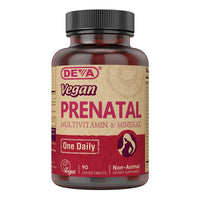 Deva Nutrition Prenatal Multivitamin And Mineral One Daily Tablets, Vegan, 90 Ea