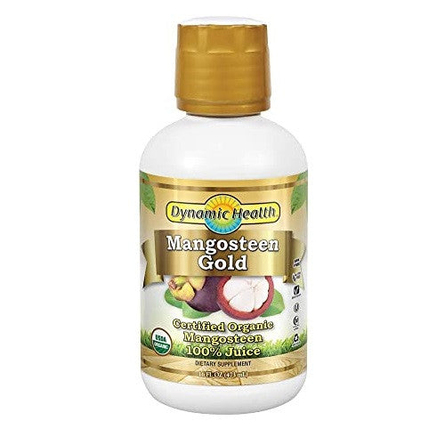 Dynamic Health Mangosteen Gold Pure Juice, 16 Oz