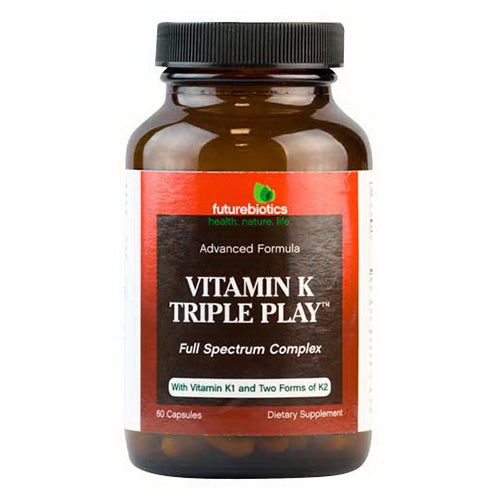 Futurebiotics Vitamin K Triple Play Full Spectrum Complex Capsules 60Ea