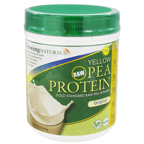 Growing Naturals Protein Powder Raw Yellow Pea Original 16Oz (456g)