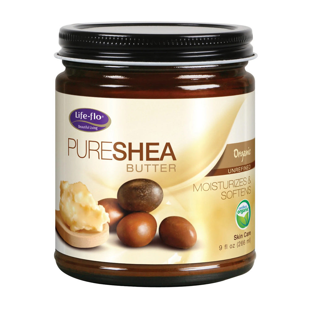 Life Flo Organically Grown Pure Shea Butter, 9 Oz