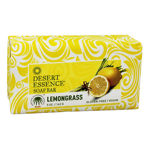 Desert Essence Vegan Bar Soap, Lemon Grass, 5 oz