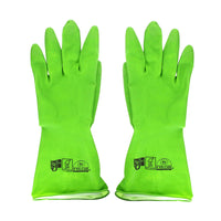 If You Care Household Gloves Latex Cotton Flock Lined, Medium - 1 Pair