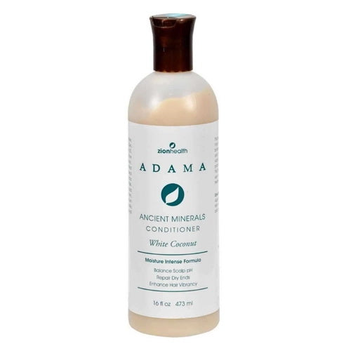 Zion Health Adama Minerals Anti Frizz Conditioner White Coconut, 16 oz