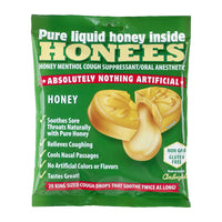 Honees Original Honey Menthol Cough Drops, 20 Ea