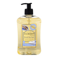 A La Maison Fresh Sea Salt Liquid Soap from France for Hand and Body 16.9Oz (500ml)