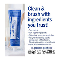 Dr. Bronner's Peppermint Toothpaste Peppermint - 5 Oz