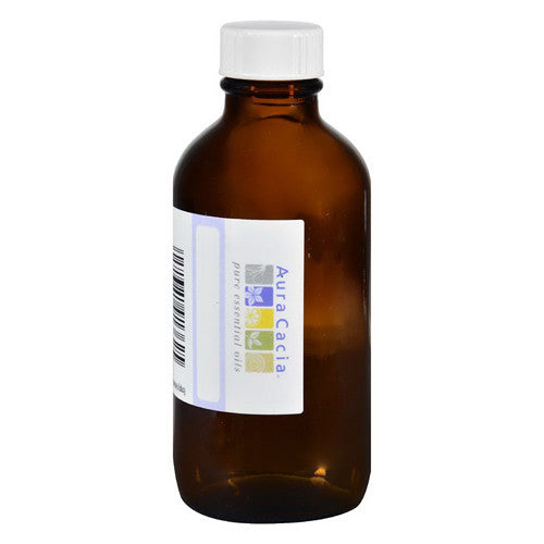 Aura Cacia Amber Glass Bottle With Writable Label, 4 Oz