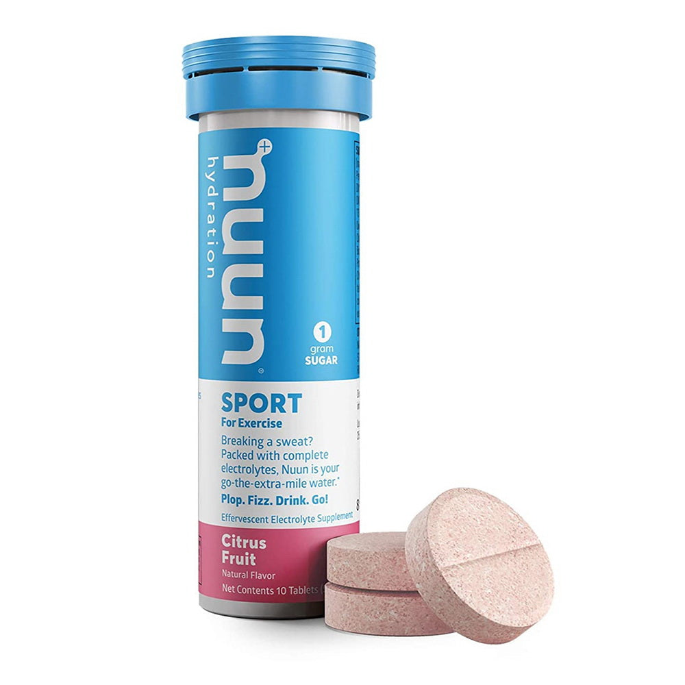 Nuun Active Hydration Electrolyte Enhanced Drink Tabs, Citrus Fruit, 10 Ea