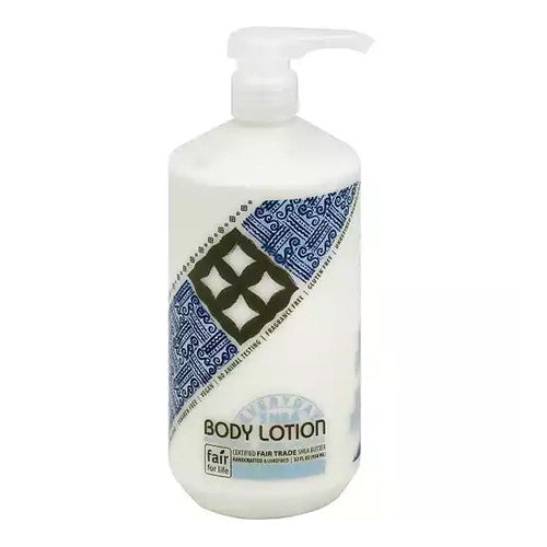 Alaffia Everyday Shea Butter and Lemongrass Unscented Moisturizing Body Lotion, 32 Oz