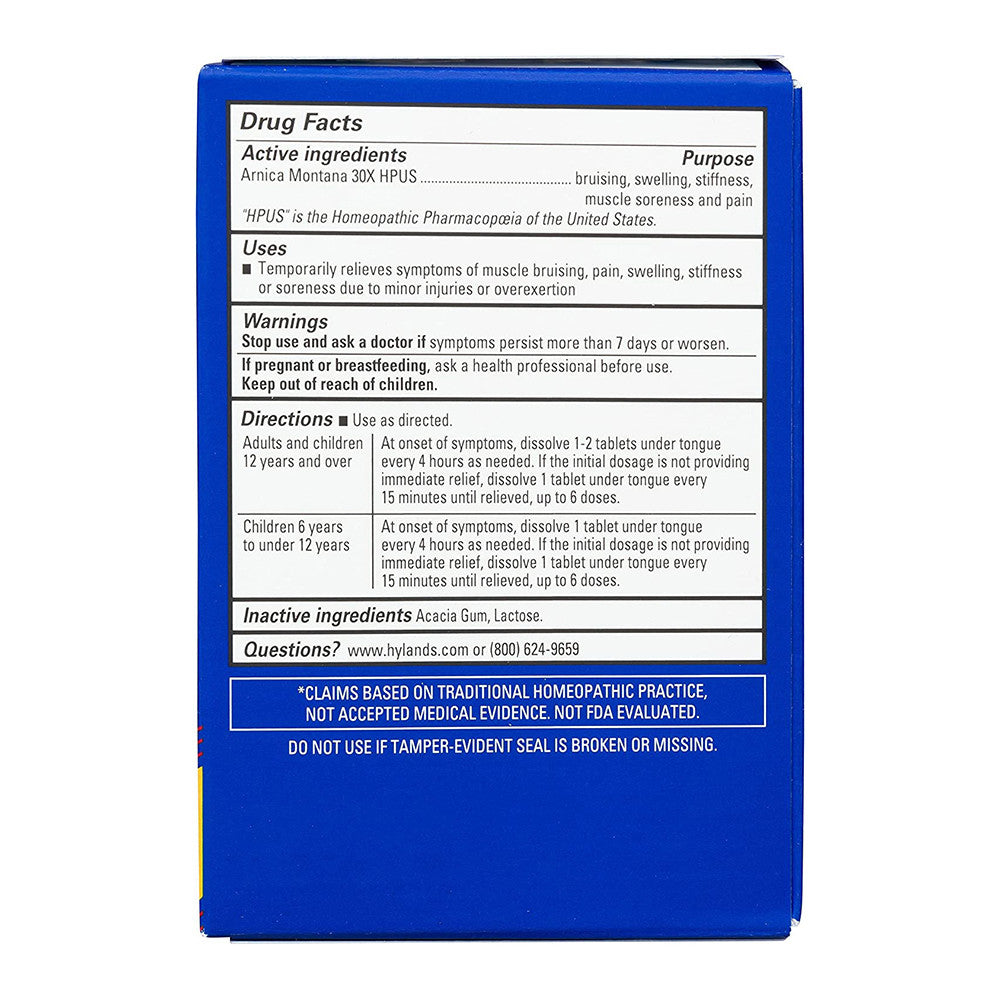 Hylands Arnica 30X Pain Relief Quick Dissolving Tablets, 50 Ea