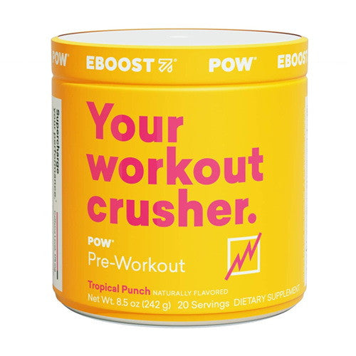 Eboost Pow Pre-Workout Powder Tropical Punch, 20 Ea