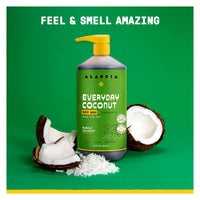 Alaffia Everyday Coconut Body Wash, Normal to Dry Skin, Purely Coconut, 32 Oz