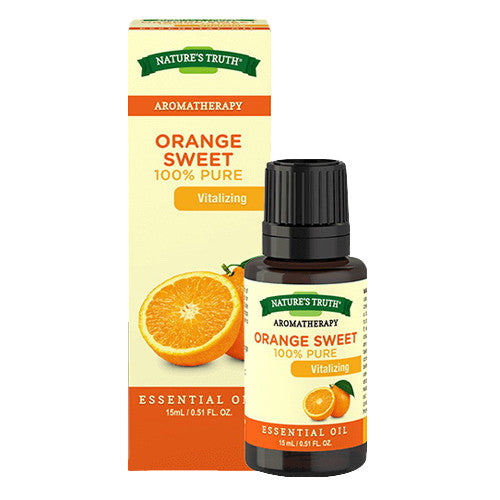 Natures Truth Aromatherapy 100% Pure Orange Sweet Essential Oil, 0.51 Oz